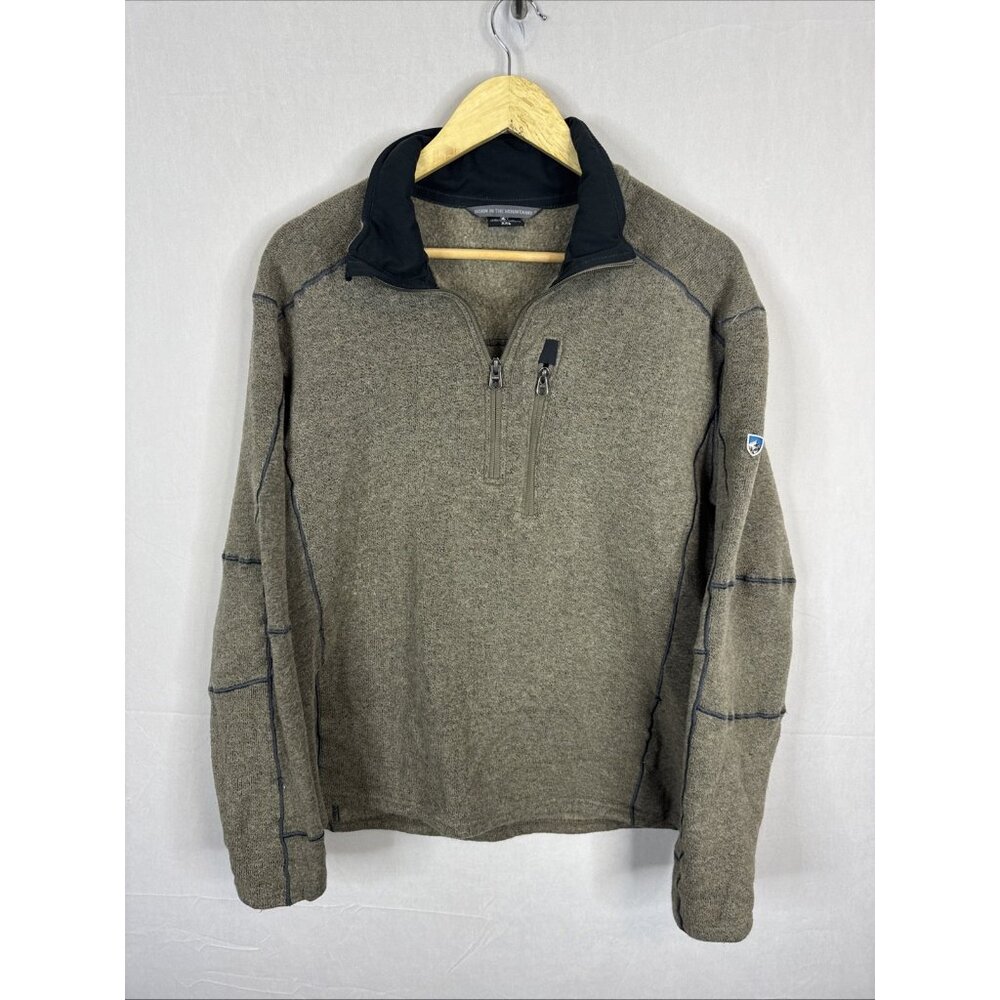Kuhl Brown Quarter-Zip Sweatshirt